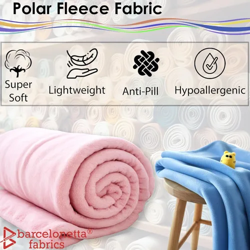 Miniatura 2 de Barcelonetta Tela de forro polar Tela de manta 72 x 60 pulgadas Forro polar Suave, felpa, antibolitas Poncho, funda de almohada, 2-Mono