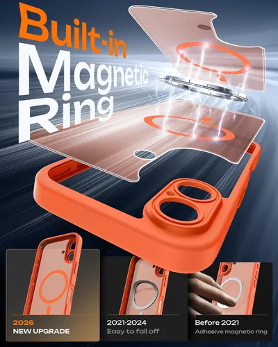 Miniatura 844 de TOCOL Funda para iPhone 11, compatible con Magsafe, protección completa de cámara, imanes integrados, protección contra caídas, funda translúcida
