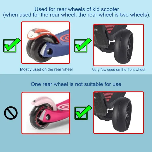 Miniatura 3 de M8 Juego de Tornillos y Pernos Allen de 40-76mm para Masculino y Femenino, Piezas de Patinete para Niños para Patinetes de 2-3-4 Ruedas, Reparación