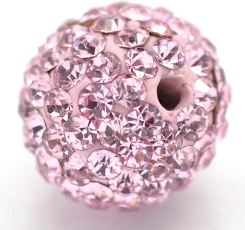 Miniatura 41 de Bolas de discoteca de 0.394 in de cuentas de arcilla de cristal checo Shamballa pavimenta calidad premium