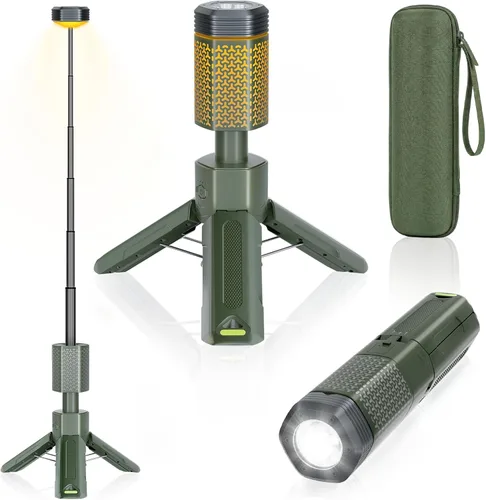 Miniatura 9 de Luces telescópicas para campamento, linterna de campamento portátil con bolsa de almacenamiento, luz de emergencia de aventura al aire libre