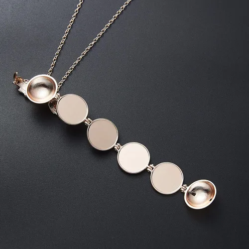 Miniatura 3 de Collar con camafeo que sostiene fotos extendidas, medallón de fotos para niñas, mujeres, para el día de la madre, San Valentín, cumpleaños, Año