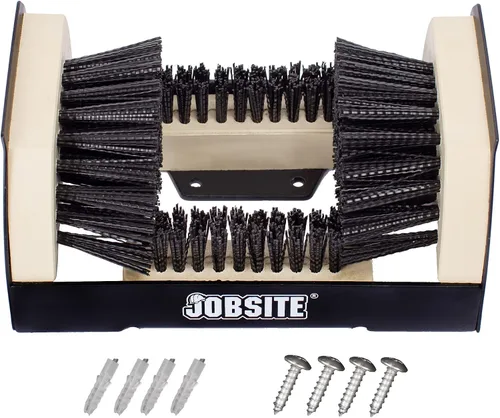 JobSite Limpiador de botas - El raspador de zapatos original y cepillo limpiador