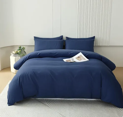 Miniatura 14 de Houseri Juego de Edredón de Terciopelo Azul Twin Azul Claro Esponjoso Juegos de Ropa de Cama Twin Azul Polvoriento Ropa de Cama de Franela Niños