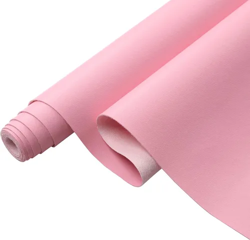 Miniatura 13 de Picheng Sábanas lisas de piel sintética de color sólido de 13.8 x 53 pulgadas, rollo de piel sintética suave muy adecuado para hacer manualidades
