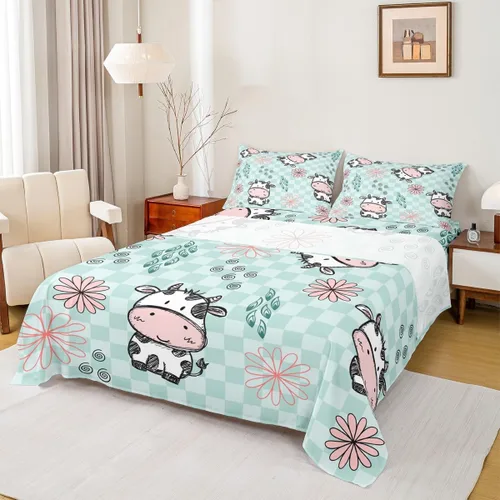 Miniatura 11 de Erosebridal Juego de sábanas 3D de mundo submarino con diseño de peces de playa, azul mar, tamaño individual, sábana bajera ajustable con diseño