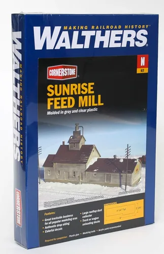 Miniatura 6 de Walthers, Inc. Sunrise piensos Kit, 9 x 2 – 3/8 X 4 – 1/4" 22,8 x 6 x 10.6 cm)