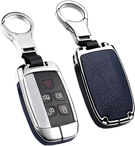 Miniatura 7 de SANRILY Funda protectora para llaves Land Rover LR4 para Range Rover Discovery Sport sin llave, cubierta protectora para Jaguar XF, color azul
