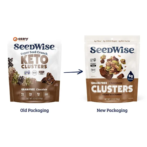 Miniatura 7 de Ozery Bakery Super Seed Crunch Clusters, chocolate, a base de plantas, vegano, aperitivo Keto, 5.3 onzas (paquete de 6)