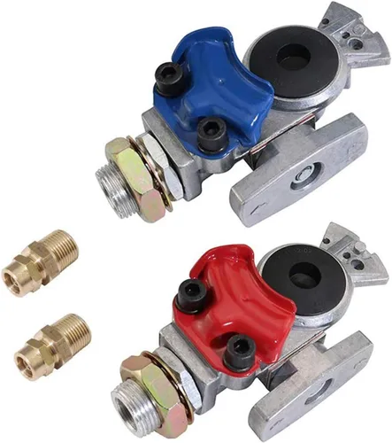 Miniatura 9 de KOOTANS Gladhand universal con sellos de mano Glad, Manos alegres de emergencia para semirremolques, remolques, manguera de aire, servicio de Glad