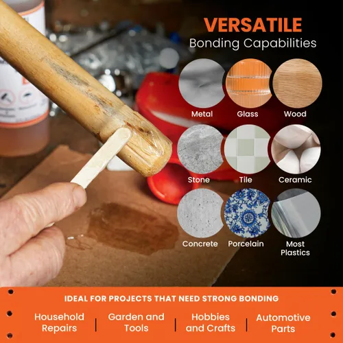Miniatura 5 de Brampton - Epoxi multiusos, juego rápido de 30 minutos, kit de pegamento epoxi impermeable de 2 partes para azulejos, metal, cerámica, vidrio