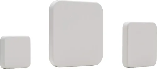 Miniatura 2 de MELANNCO Gancho de pared de MDF graduado, juego de 3, color blanco