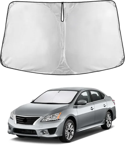 Miniatura 229 de Econour Parasol para parabrisas compatible con Honda Civic 2016-2021, protector de parasol plegable para ventana, bloquea los rayos UV y mantiene tu