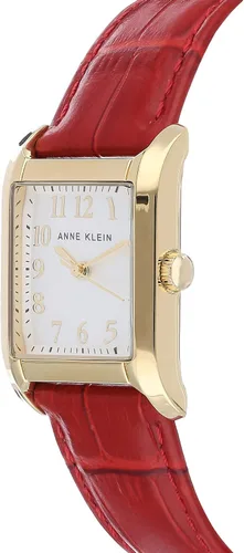 Miniatura 3 de Anne Klein Reloj con correa de cuero de grano de cocodrilo para mujer