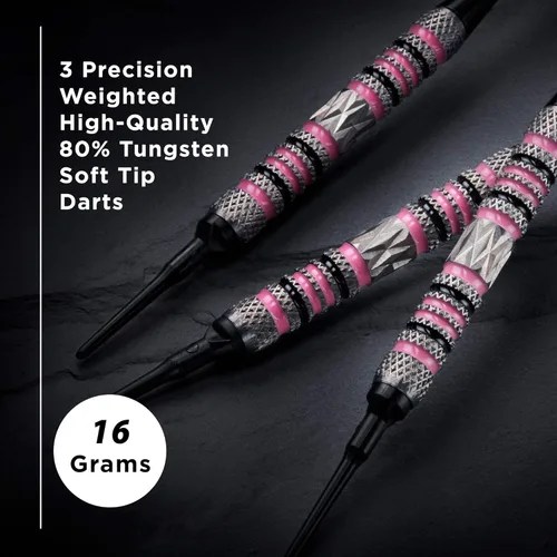 Miniatura 2 de Viper Wings - Dardos de punta suave 80% tungsteno Rosado