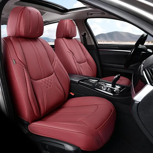 Miniatura 14 de BWTJF Fundas de asiento de automóvil negras juego completo, fundas universales para asientos delanteros y traseros para autos, protectores