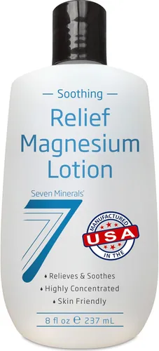 Seven Minerals Loción de magnesio para dormir, alivio calmante y relajación - Magnesio altamente concentrado para un mejor sueño, pies y cuidado de