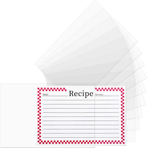 Miniatura 2 de Protectores de tarjetas de recetas 3x5,100 unidades,Cubiertas de tarjetas de receta,Funda de tarjeta de índice