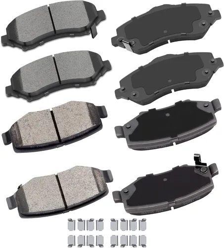 Miniatura 26 de cciyu - Juego de pastillas de freno de cerámica profesionales delanteras - Para Geo Prizm (1993-1997), Toyota Camry (1992-2001), Celica (1994-1997)