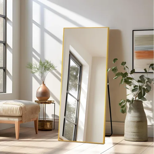 Miniatura 27 de Simple Deluxe Espejo arqueado de longitud completa, espejos de piso grandes de 56 x 15 pulgadas, para pared, puerta, dormitorio, baño, sala de estar