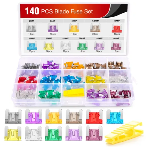 Miniatura 11 de Nilight 32 piezas de fusibles de hoja Maxi APX Fusibles de repuesto 20A 30A 40A 50A 60A 70A 80A 100AMP Kit de surtido para coches, camiones, RVs