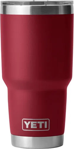 YETI Rambler - Vaso aislado al vacío de acero inoxidable de 30 onzas con tapa MagSlider Cosecha Rojo
