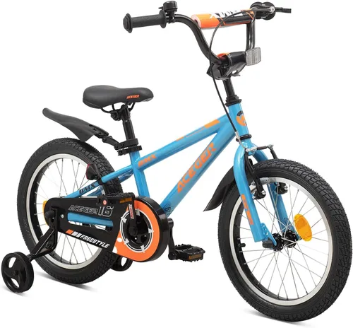 Miniatura 14 de ACEGER Bicicleta para niños de 2 a 10 años, estilo BMX, para niños y niñas de 2 a 10 años, bicicleta para niños de 12, 14 y 16 pulgadas, con ruedas