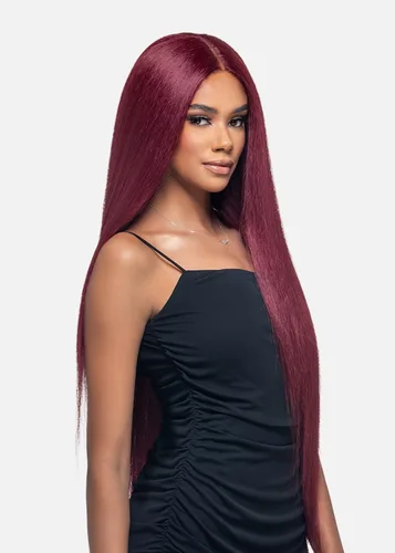 Miniatura 4 de Vivica A. Fox WNB-1, mezcla de cabello humano, peluca de encaje frontal, color 1, negro azabache