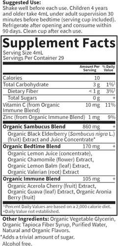 Miniatura 6 de Garden of Life Organics - Jarabe inmunológico de saúco y sueño para niños con zinc, vitamina C, jarabe de saúco, apoyo inmunológico a base