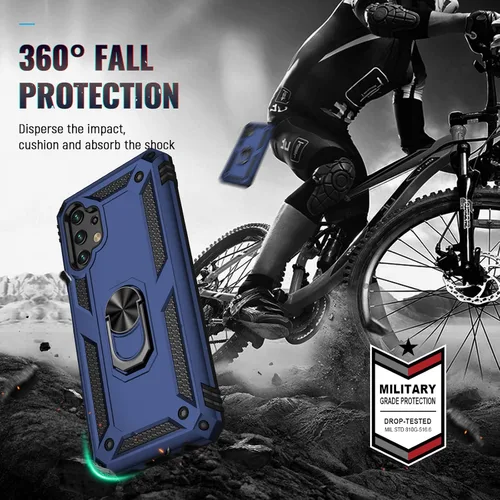 Miniatura 6 de Funda para Galaxy A13 LTE 4G, (no para 5G) con protector de pantalla, [grado militar] de 16 pies, con función de atril magnético, funda protectora