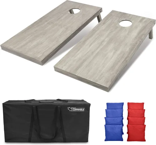 Miniatura 43 de GoSports Juego de tablas de cornhole de madera de tamaño reglamentario de 4 x 2 pies, incluye funda de transporte y bolsas de frijoles