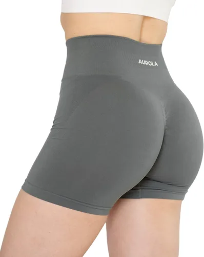 Miniatura 4 de AUROLA Intensify - Pantalones cortos de entrenamiento para mujer, sin costuras, para gimnasio, yoga, correr, deporte, ejercicio activo, fitness