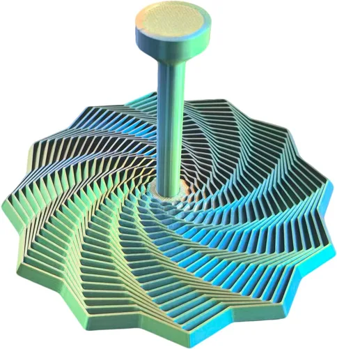 Miniatura 12 de Juguete fractal de copo de nieve, juguete de escritorio ejecutivo impreso en 3D, perfecto para aliviar el estrés, la irritabilidad y la relajación