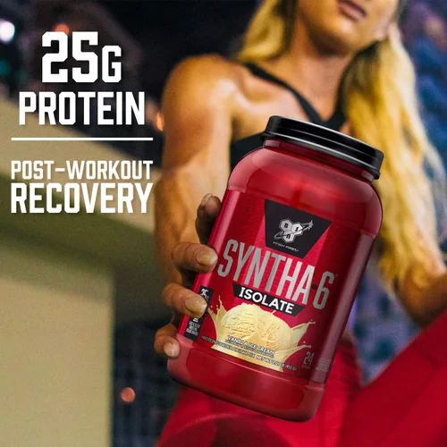 Miniatura 5 de BSN SYNTHA-6 - Proteína aislada en polvo, proteína de mantequilla de maní en polvo con aislado de proteína de suero, aislado de proteína de leche