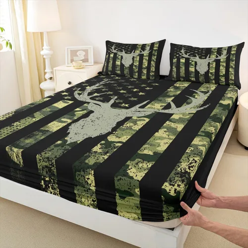 Miniatura 16 de Homewish Dreamcatcher - Juego de sábanas bajeras bohemias con mandala de 2 piezas con 1 funda de almohada, juego de sábanas bajeras de poliéster