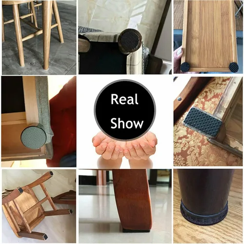 Miniatura 4 de Almohadillas antideslizantes para muebles, 30 protectores de goma autoadhesivos para muebles, sofá, mesa, silla, almohadillas de goma para patas