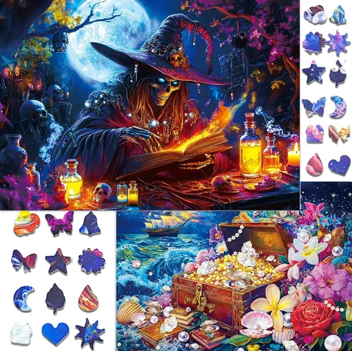 Miniatura 19 de Rompecabezas de 1000 piezas para adultos - Pack de 2 rompecabezas de tortuga marina y escena de playa, rompecabezas para adultos, tema relajante