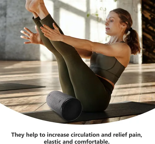 Miniatura 3 de Epp Solid Yoga Roller High-Density Muscle Massage Stick for Neck Back Leg Feet Deep Tissue Fitness Roller for Body Alignment and Spinal Stabilization