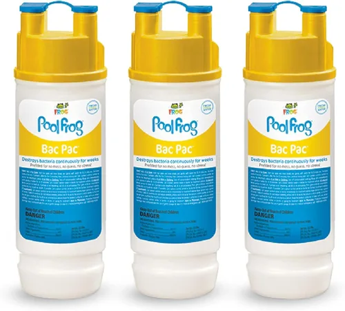 FROG Bac Pac - Cartuchos de cloro de repuesto para uso con modelos de Pool FROG 5400 y 6100 Cyclers - Precargados para una fácil y conveniente