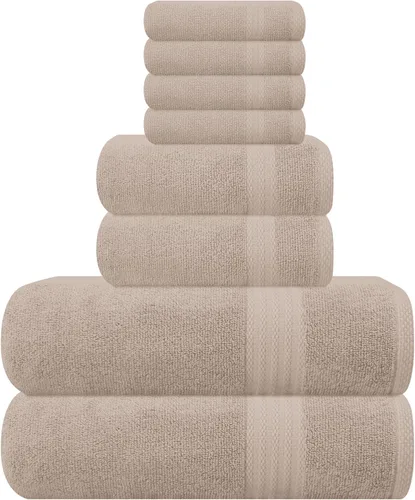 Miniatura 45 de GLAMBURG - Juego de 12 toallas faciales ultrasuaves de 13 x 13 pulgadas, 100% algodón, duraderas y altamente absorbentes, ideales para baño, cocina