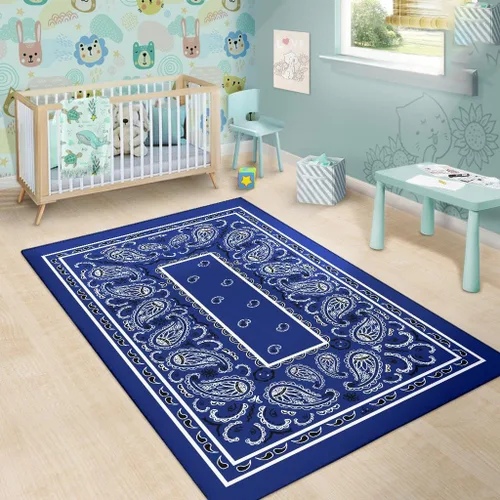 Miniatura 6 de Alfombra bandana personalizada, alfombra de área para decoración del hogar, alfombras para sala de estar, dormitorio, comedor (alfombra bandana 06)
