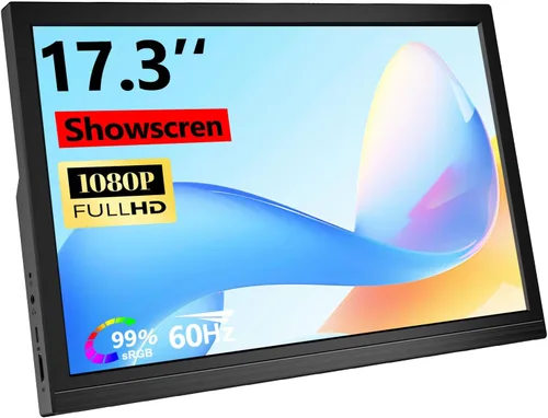 Miniatura 10 de Monitor portátil grande de 21.5 pulgadas para laptop, FHD 1080P 75Hz VESA compatible con USB-C HDMI, extensor de computadora para trabajar