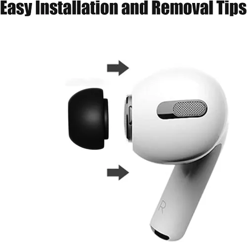 Miniatura 2 de Acediar Puntas de Repuesto Compatibles con AirPods Pro1,2 [3 Pares], Puntas de Auriculares de Silicona con Orificio de Reducción de Ruido, Se