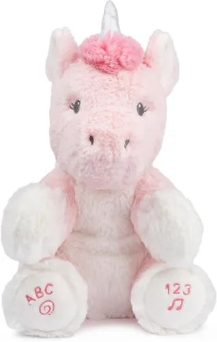 Miniatura 11 de GUND - Baby Flora, el conejo animado de peluche, juguete de animal de peluche que canta para edades de 0 años en adelante, crema, 12 pulgadas