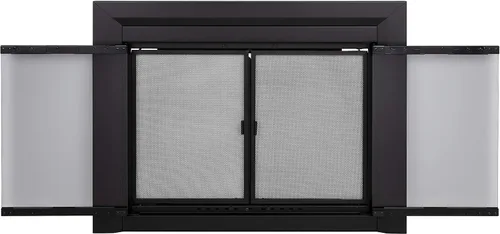 Miniatura 3 de Chimenea con puerta de vidrio Carlisle de Pleasant Heart CL-3000, color negro, CL-3302
