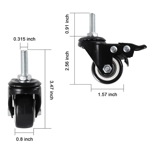 Miniatura 3 de NSF - Mesa de acero inoxidable para preparación y trabajo con ruedas de 24 x 12 pulgadas, mesa de cocina comercial de metal con estante inferior