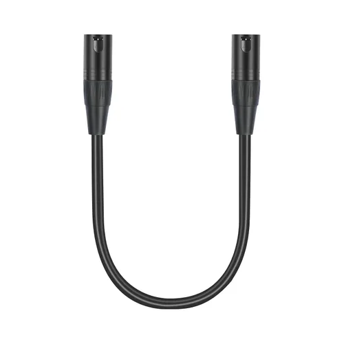Miniatura 8 de Paquete de 2 cables XLR macho a macho de 5 pines, DMX 512 5 PIN XLR Lightspeed Controller Cable de 2 pies, negro