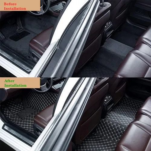 Miniatura 2 de Personaliza los tapetes de cuero de lujo de protección para todo tipo de clima para el 99 % de los automóviles, SUV y camiones según el modelo Beige