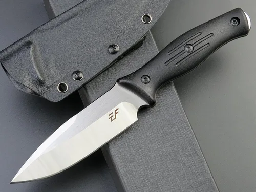 Miniatura 2 de Eafengrow EF140 Cuchillo de hoja fija, hoja de acero AUS-10, mango G10 de espiga completa, herramienta EDC cuchillo recto para trabajar campamento