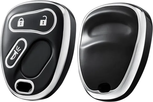 ELOHEI Funda para llavero para Chevy, estuche de llavero suave premium compatible con 2000-2007 Chevrolet Silverado Avalanche Equinox Suburban S10